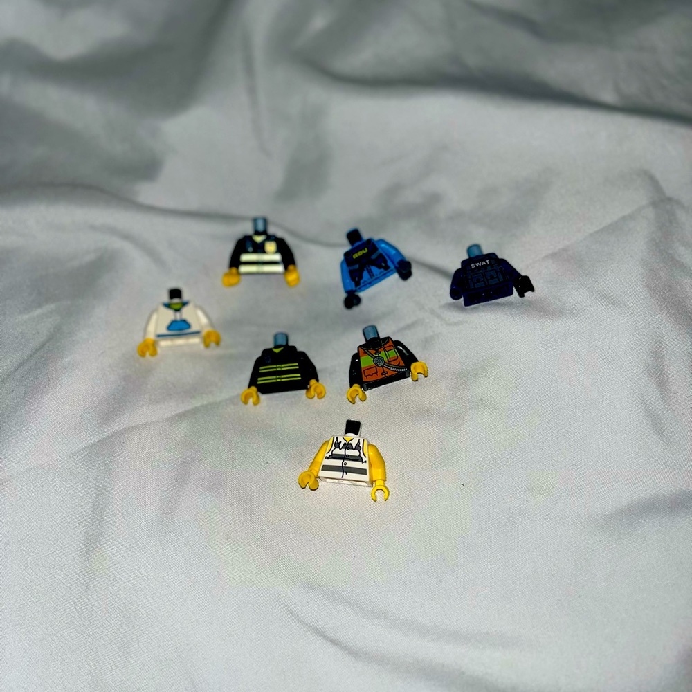 Lego City Mini Figure chest pieces Lot